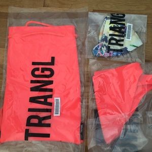 Never been worn Triangl bikini set.